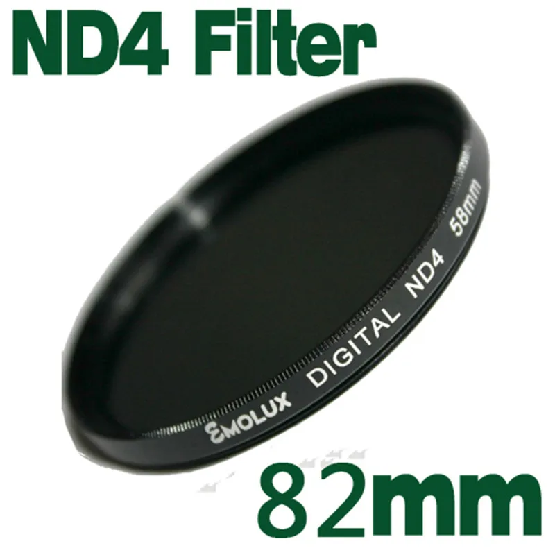 Emolux ND4 Neutral Density filters for 82mm Digital DSLR Camera Filter