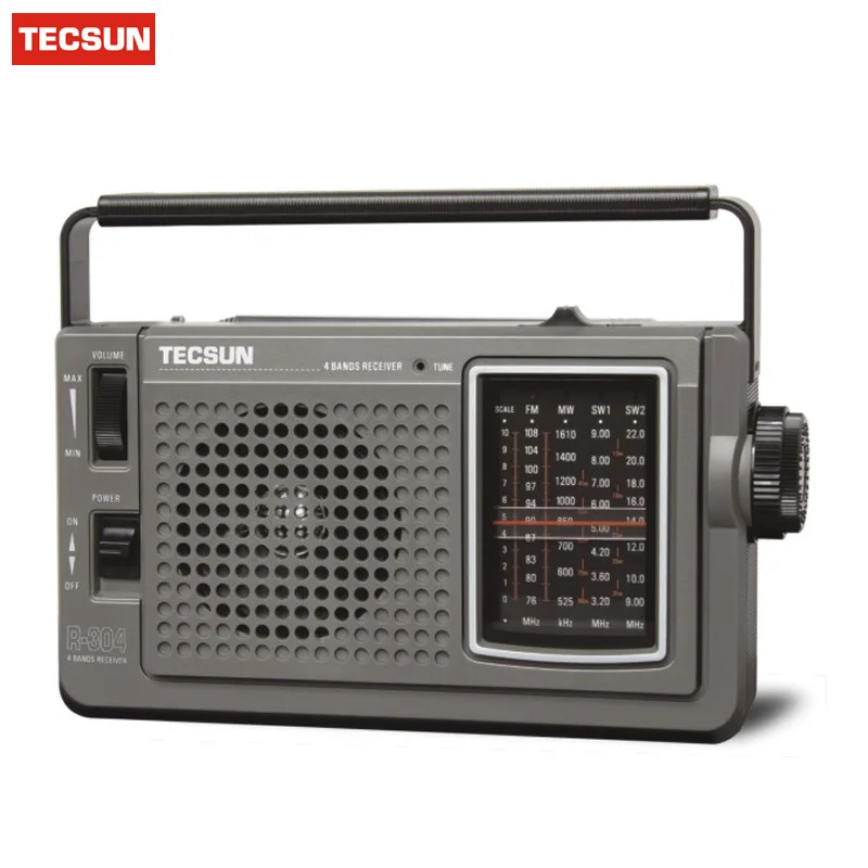 TECSUN R-304 R-304P высокочувствительный fm-радио MW/SW радио приемник встроенный динамик для пожилых людей на открытом воздухе высокое качество цифрового радио