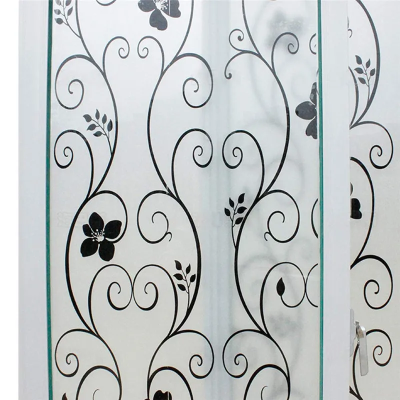 

Funlife Static window glass Film privacy frosted bathroom bathroom window stickers office glass film No glue size 60x200cm