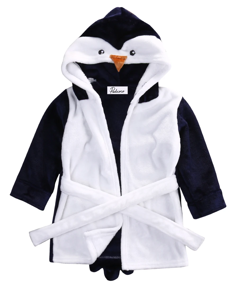 Hi Baby Store милый банный халат с капюшоном в виде мультяшных животных для маленьких