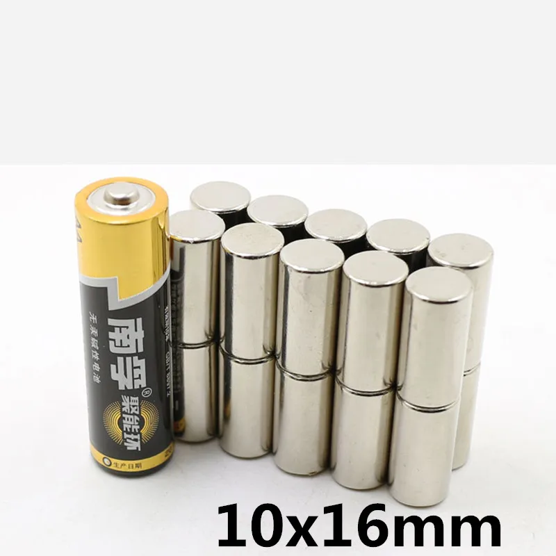 

5PCS Wholesale 10mm x 16mm Strong Round Cylinder Magnets 10X 16Rare Earth Neodymium NEW 10*16 Art Craft Connection