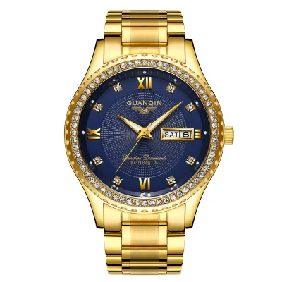 

GUANQIN GJ16063 watches men luxury brand Automatic Mechanical Calendar Bracelet Watch Waterproof Fashion Wrist Watches