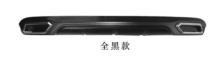 Для быстрого заднего спойлера ABS задний бампер диффузор защитные бамперы для Skoda Rapid Комплект кузова бампер задний спойлер - Цвет: Черный