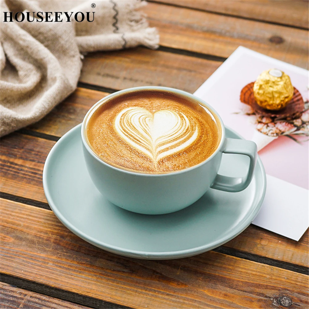 Кофейная чашка HOUSEEYOU в скандинавском стиле матовая керамическая посуда для