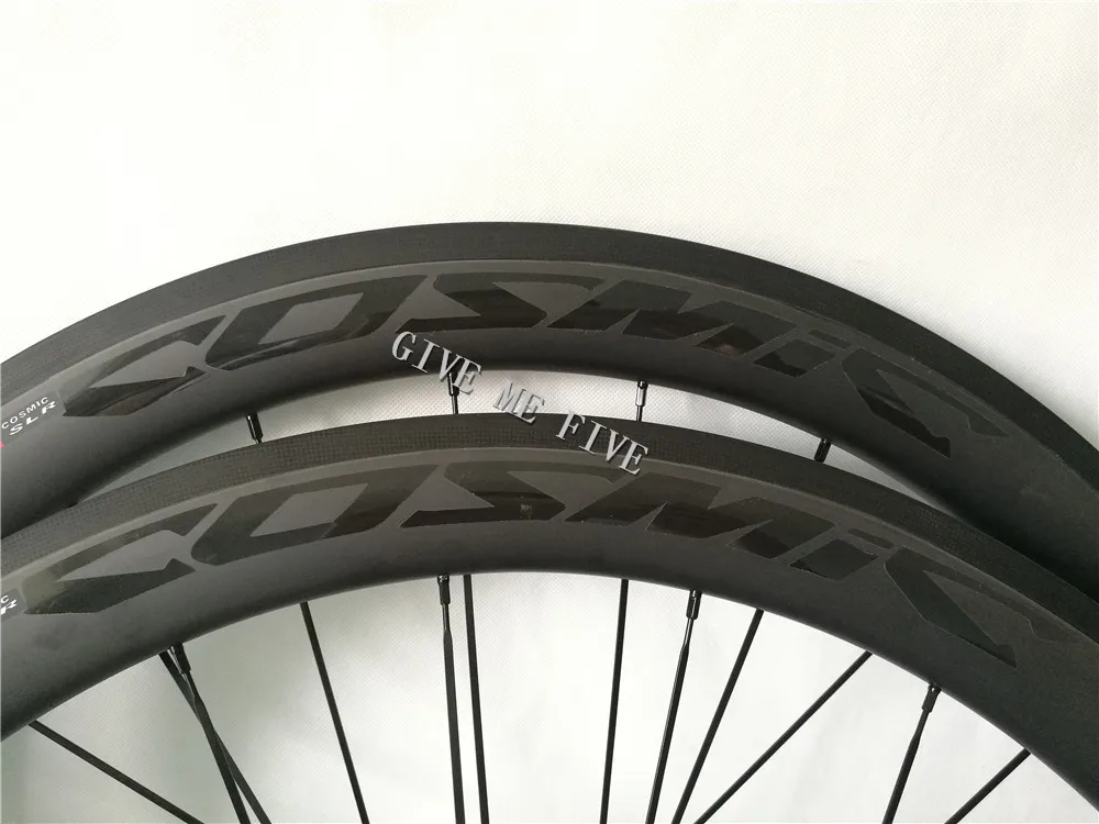 

Super light Free Custom COSMIC SLR BOB 50mm 700C Rims 23mm Width Road Bike aero Clincher Carbon Wheelset With Powerway R13 hub