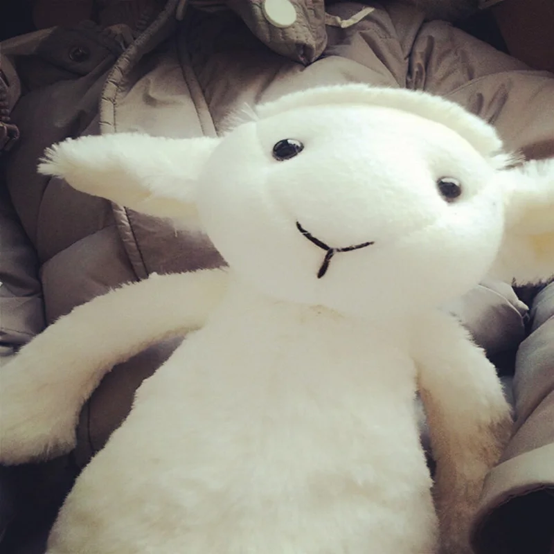White lamb Animal Dolls, 30/40CM Cartoon Plush Toys,Children Soft PP Cotton Kids As Birthday Christmas Gift