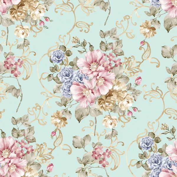 

Custom vinyl print cloth flowers blue wall photography backdrops for wedding kids photo studio portrait backgrounds props F-1179