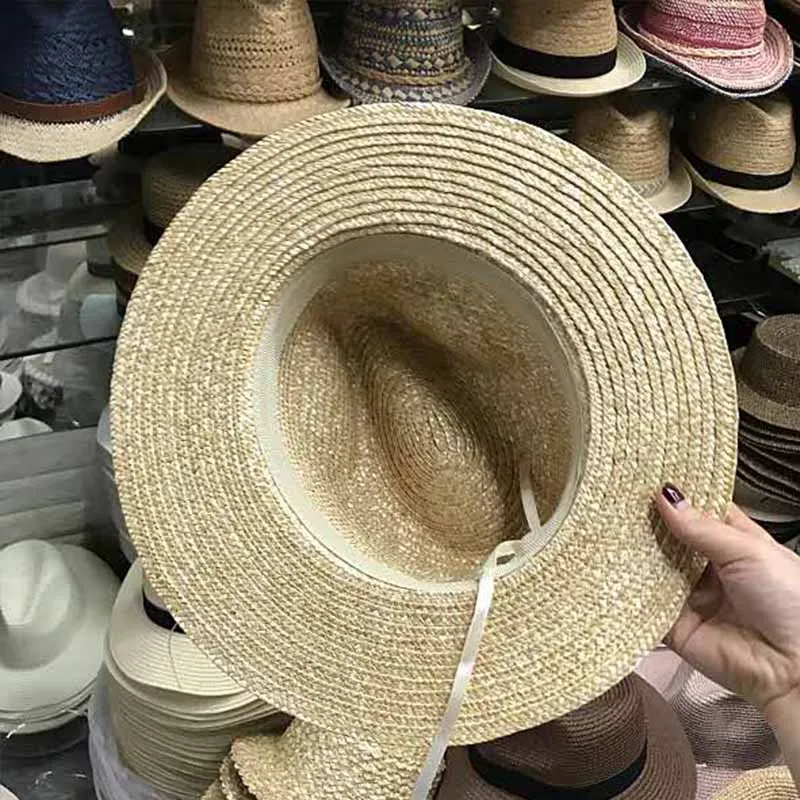 Мужская Beach Sun Hat UPF50 + Плетеная соломенная широкий джазования с полями Кепки для Для женщин Для мужчин Лето Fedora путешествия Кепки