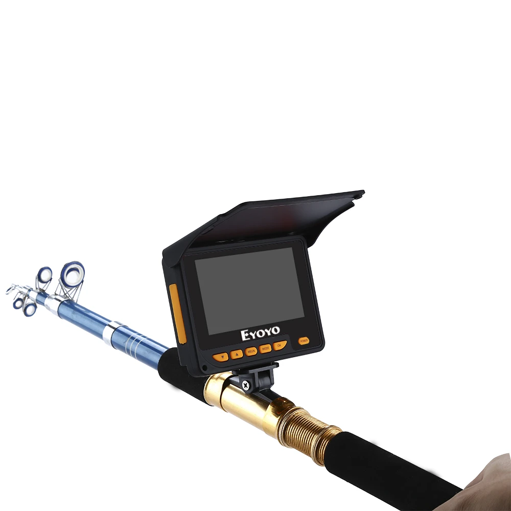 Eyoyo 20 м HD 1000TVL подводная камера для подледной рыбалки, видео рыболокатор, 4," ЖК-дисплей, 8 шт., ИК светодиодный, угол 150 градусов
