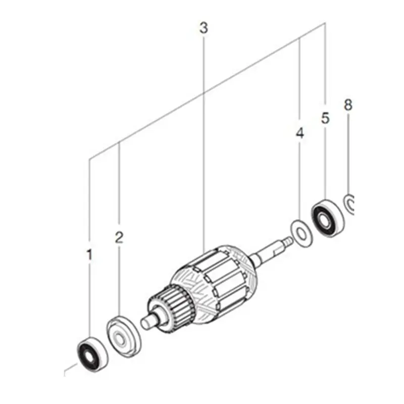 Якорь 510289-7 220-240V ротор для Makita MT403 M4001B | Инструменты