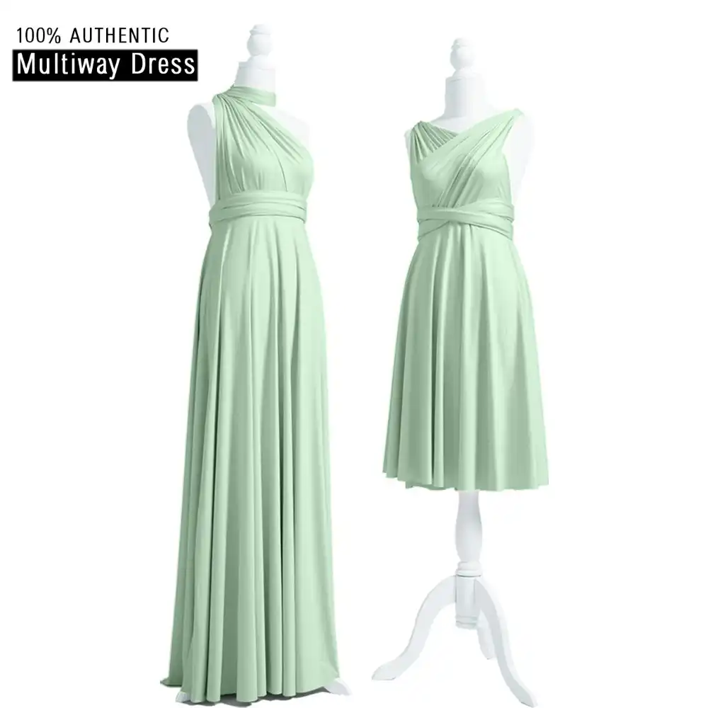 multiway dress sage green
