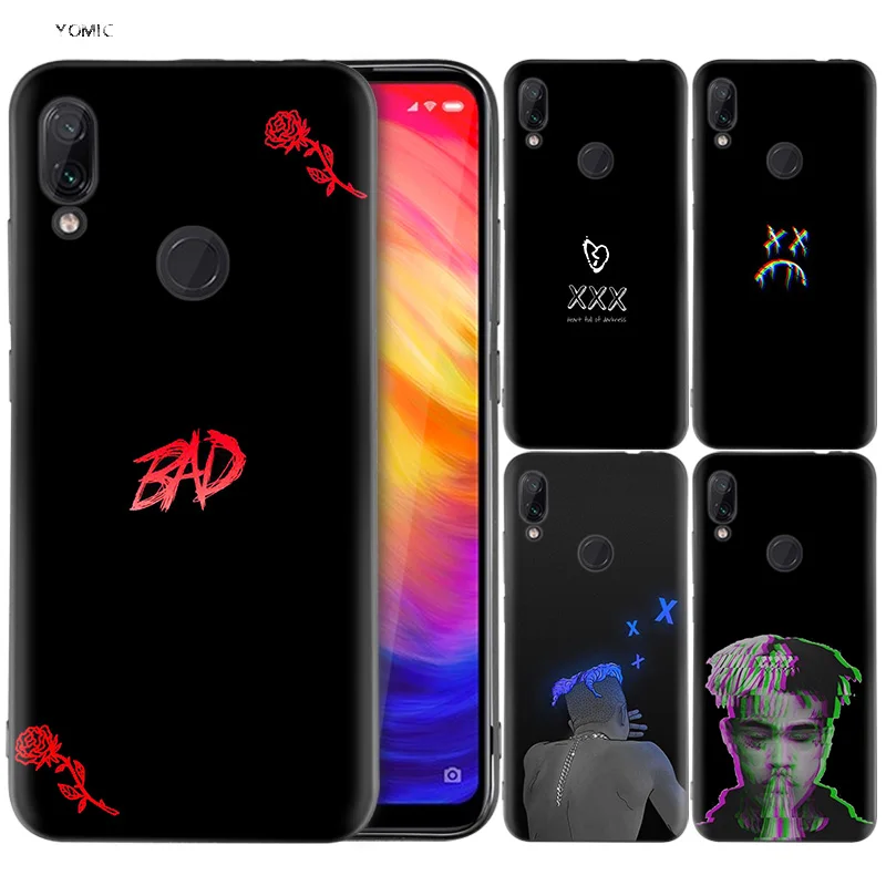 

Silicone Coque Case for Xiaomi Redmi Note 7 6 5 Pro Mi A1 A2 8 Lite 9 GO Poco F1 S2 4 4X Plus Black XXXTentacion Bad Dark