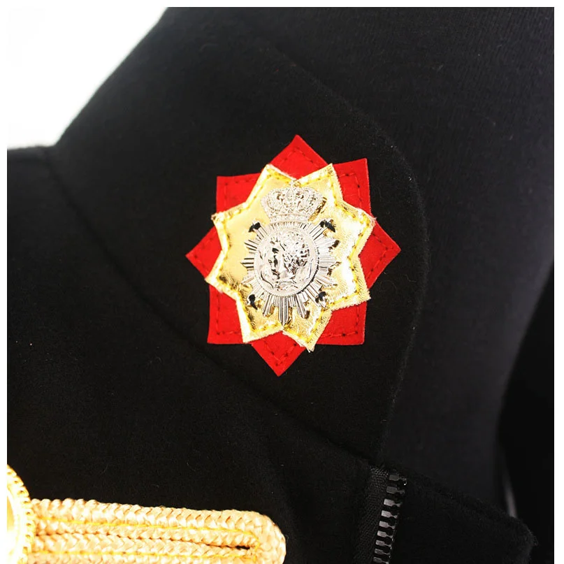 Michael Jackson Royal England Military Black Woolen Formal Dress Jacket 3