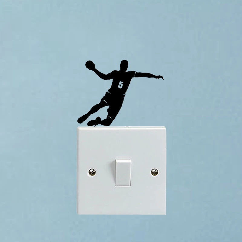 Стильные виниловые наклейки с изображением игрока гандбола 5WS1402|stickers home|home