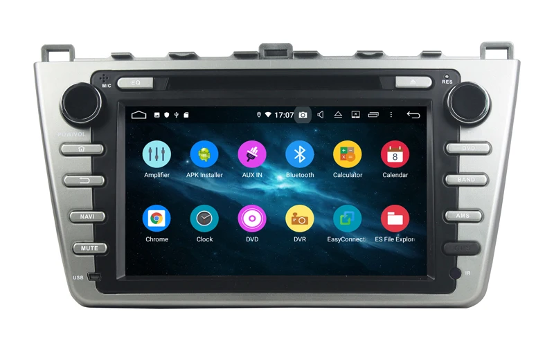 Top Android 9.0 car dvd player for mazda6 ruiyi ultra 2008-2012 with gps navigation radio USB DVD built in wifi mirror link 4G+32G 7