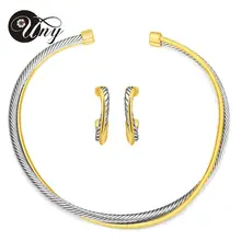 Promociones nueva alta calidad Gold plated Metal de moda Simple collar babero joyería declaración para mujer 2014 envío gratis