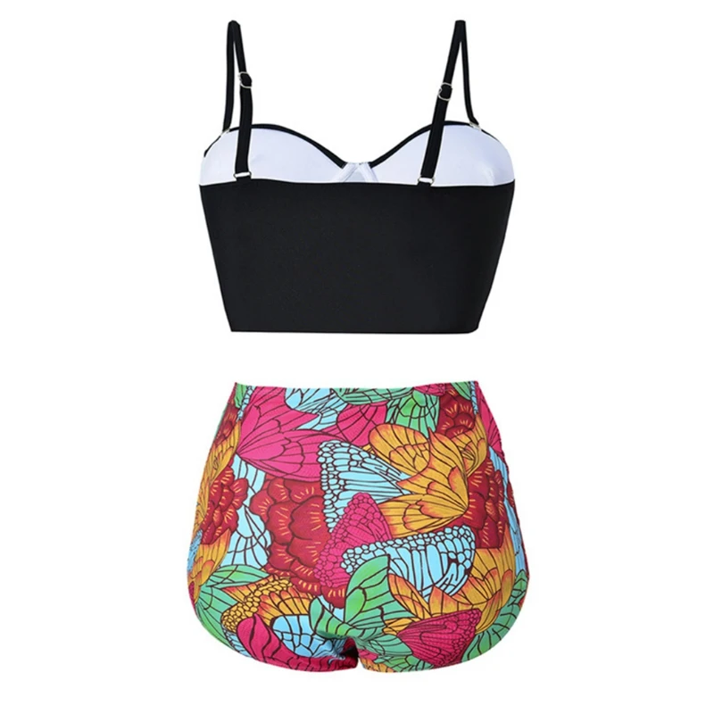 Бикини женское бикини с высокой талией maillot de bain femme купальники Swimuit женский ретро пляжный бикини набор купальный костюм