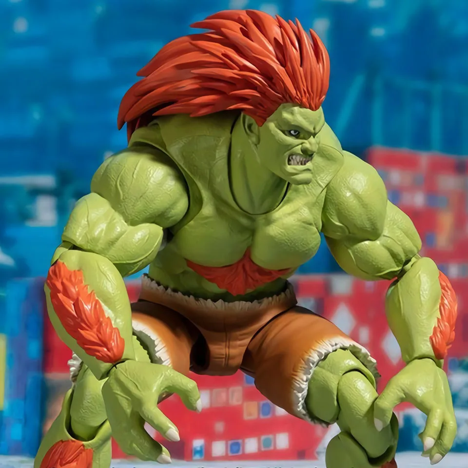 

Tronzo Original Bandai Tamashii Nations Street Fighter SHF 16 cm BLANKA Movable PVC Action Figure Model SF Figurine Doll Toys