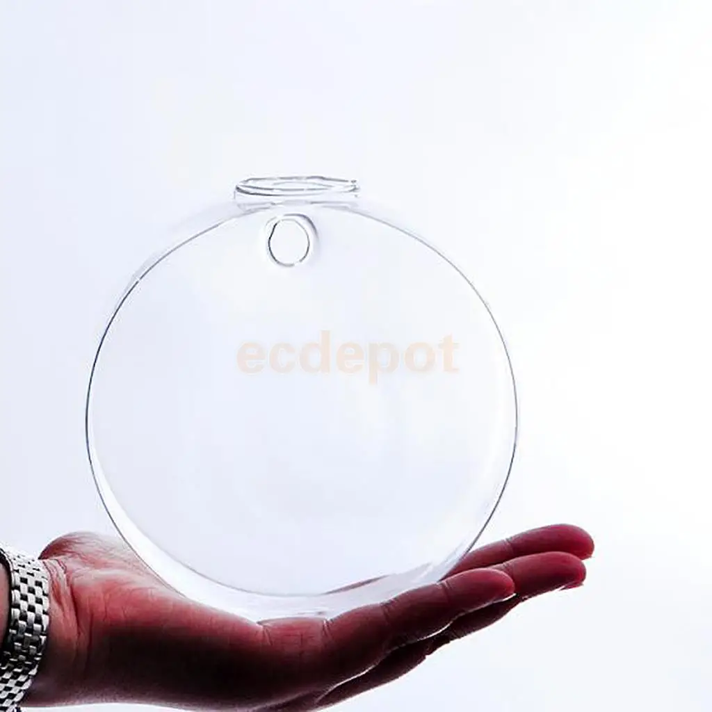 Прозрачная плоская стеклянная подвесная ваза Террариум гидропонный декор для растений