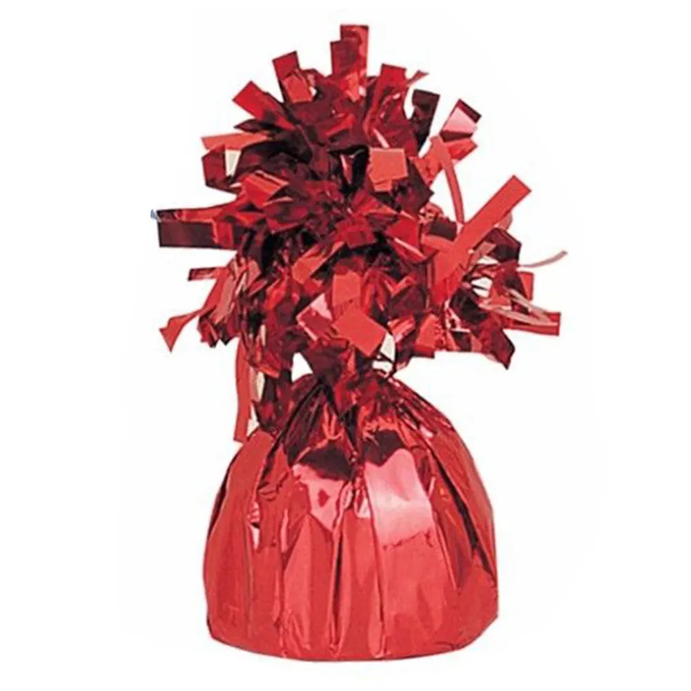 День рождения Яркий цвет маленький День Святого Валентина Свадьба гравитационный блок крестины вечерние украшения милый груз для воздушного шарика кисточкой - Цвет: Красный