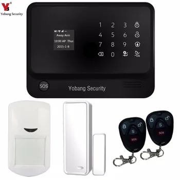 

YobangSecurity G90B Touch Keypad WIFI GSM Security System Android IOS APP Remote Control PIR Motion Detector Magnet Door Sensor