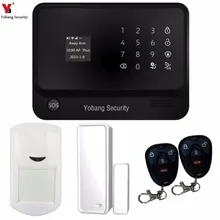 YobangSecurity G90B Touch Keypad WIFI GSM Security System Android IOS APP Remote Control PIR Motion Detector Magnet Door Sensor