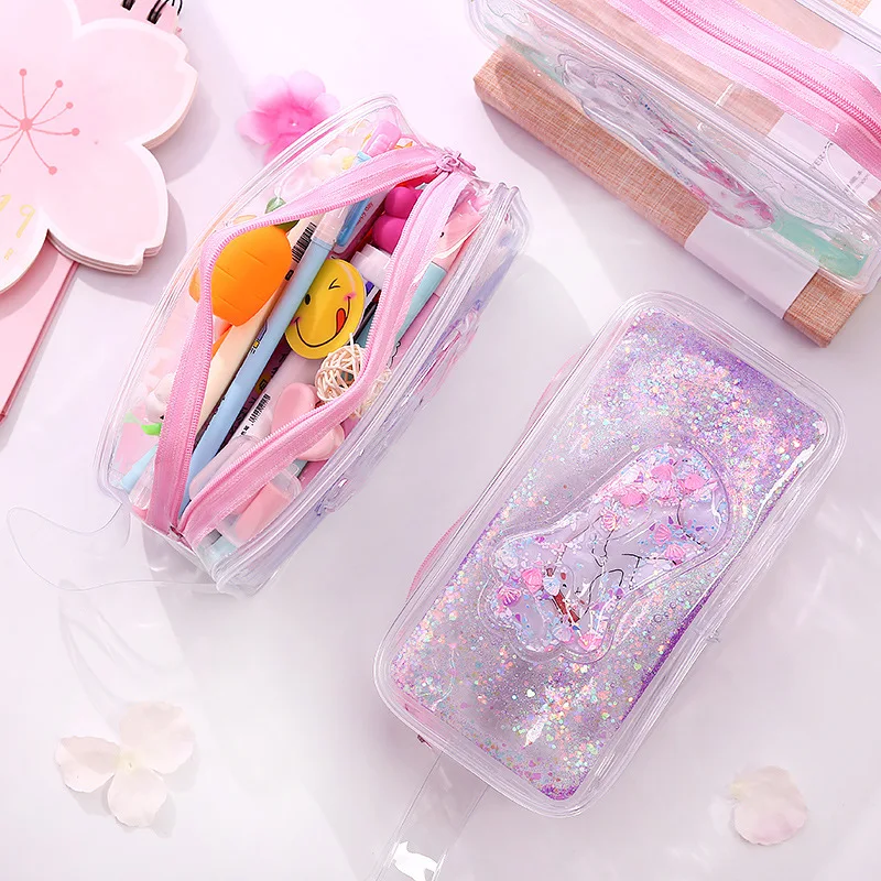 Чехол-карандаш с кошачьими когтями Kawaii estuche escolar креативный estojo escola Sequin школьные принадлежности trousse scolaire stylo чехол-карандаш