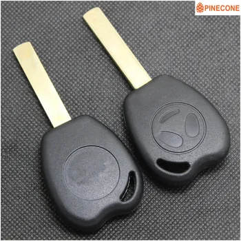 

PINECONE Key Case for GEELY PANDA Car Key Case Uncut Brass Blade Replace Emergency Key Shell Casing Fob