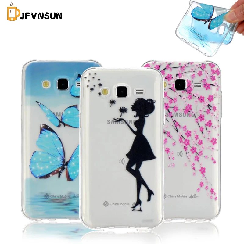 J5 НОВЫЙ Тонкий Мягкий Ясности TPU Чехол Для Samsung Galaxy 2015 J500 Горячая Силиконовая