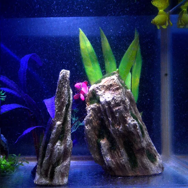 2pcs aquario resin rock