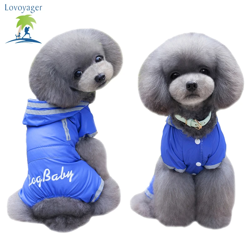 Waterproof Reflective Pet Clothes Hoodies Dog Rain Coat Puppy Sport