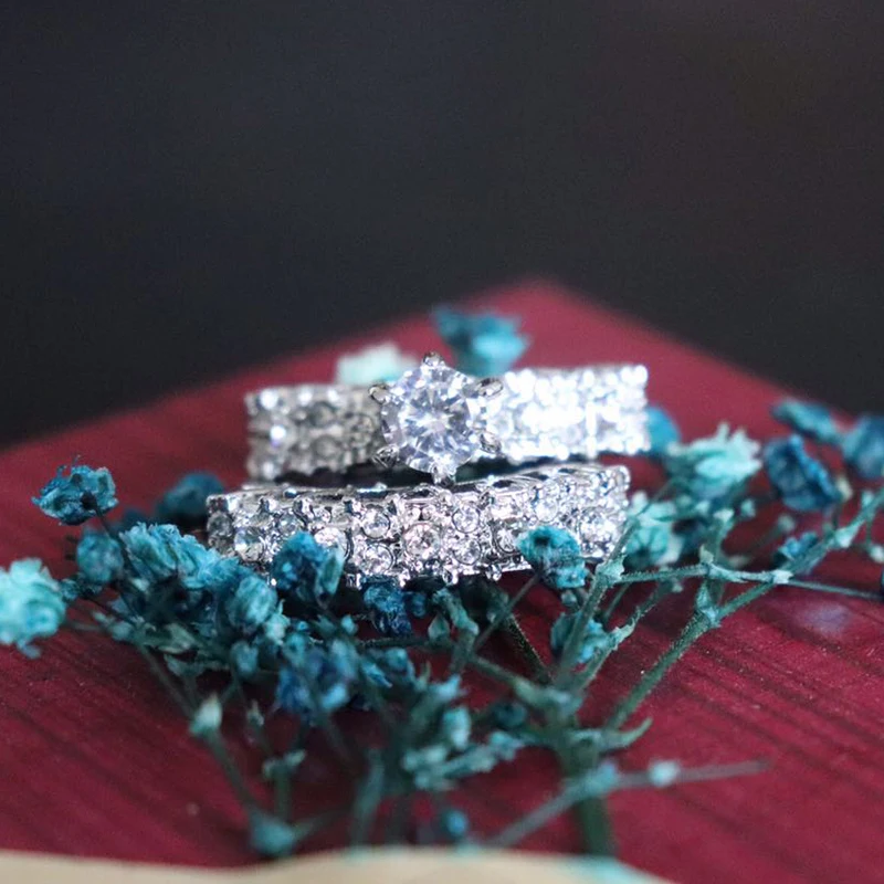 Tisonliz-2019-Fashion-2Pcs-Wedding-Rings-Set-for-Women-Female-Silver-Color-Crystal-Zircon-Couple-Love