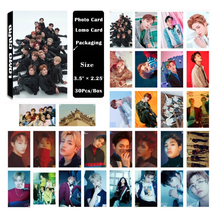 KPOP NCT127 NCT U фото карта постер ломо карты самодельные бумажные HD вентиляторы