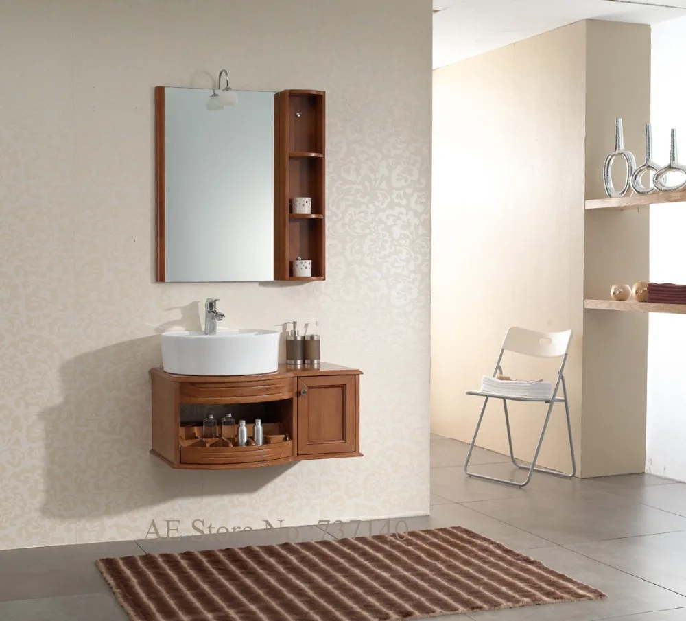 Compare Prices On Bathroom Vanities Online Ping Solid Wood Bathroom Cabinet Oak Furniture Wall Mounted Vanities Ing Agent Whole Price