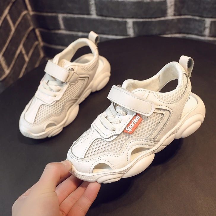 

2019 spring new boys and girls sports shoes fashion children's sandals bear bottom running shoes size26--36