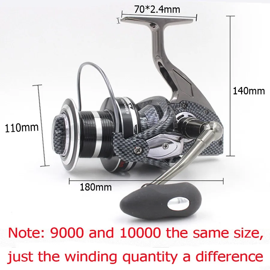 All carretel de Linha de Metal Roda de Carretel de Pesca 10000 tipo 12 plus 1bb High end Fddl 9000 Copo Fiação Grande Tiro Longo Carretilha Parágrafo Pesca 4 High Quality Esporte e Lazer