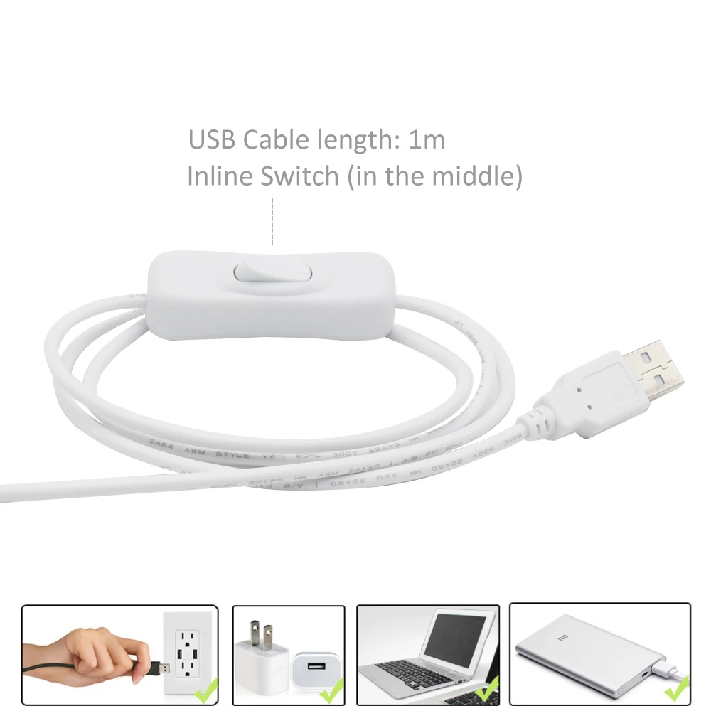 inline switch with USB cable