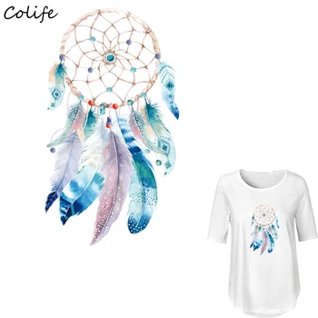 

Boho Dreamcatcher Iron On Transfers Clothes Decoration Diy Accessory Washable New Design Print On T-Shirt Clothes Stickers