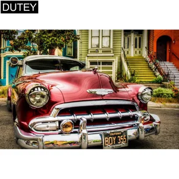 

Full Square/Round Drill 5D DIY Diamond Painting "Red car" Embroidery Cross Stitch Mosaic Home Decor Gift JCC