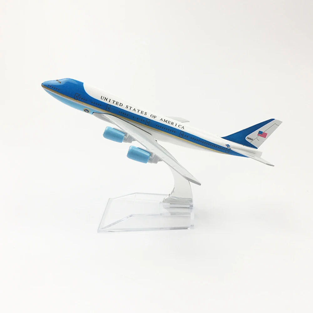 1/400 масштабный самолет Boeing 747 Air Force One 16 см сплав самолет B747 модель игрушки для детей подарок для коллекции