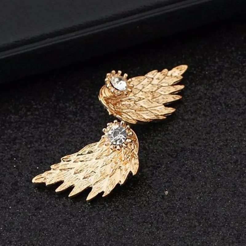 Женские серьги гвоздики с кристаллами в готическом стиле|ear jewelry|crystal stud earringsfashion