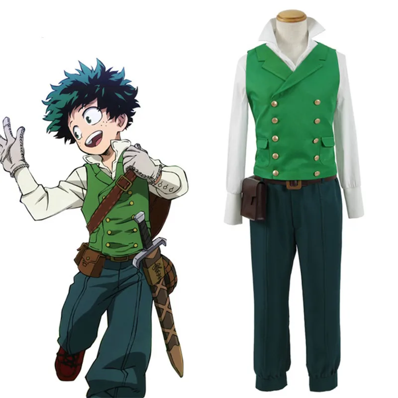 Hot Anime My Hero Academia Cosplay Izuku Midoriya Costumes Deku Cosplay for Adults Halloween 