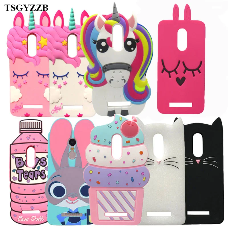 

For Xiaomi Redmi Note 4 Case Cute Unicorn Cat Rabbit Ice Cream Protection Soft Silicone Back Cover Redmi Note 4 Phone Cases 5.5