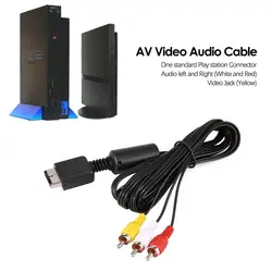 Высокое качество 1,8 м rca tv кабель AV ведущий Звук Видео кабели для sony для PS2