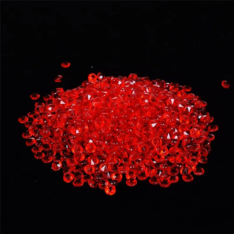 1000 Pcs Clear Acrylic Crystal Bling Transparent Confetti Wedding Party Decoration Wedding table diamond High Clarity