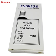 BOSCAM rc fpv video transmitter drone 5.8ghz 200MW 40CH mini wireless av model quadcopter remote TX robot airplane helicopter