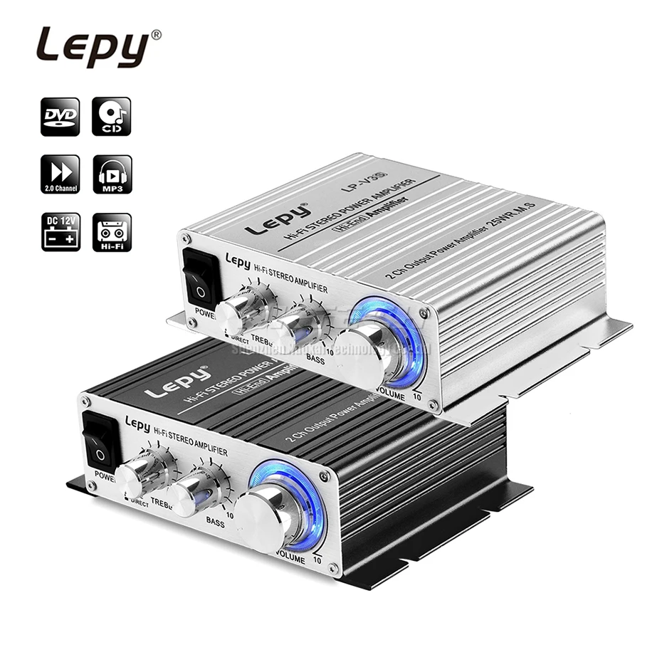 LP V3S Lepy Digital Player Car Power Hi Fi Stereo Amplifier Speaker 3