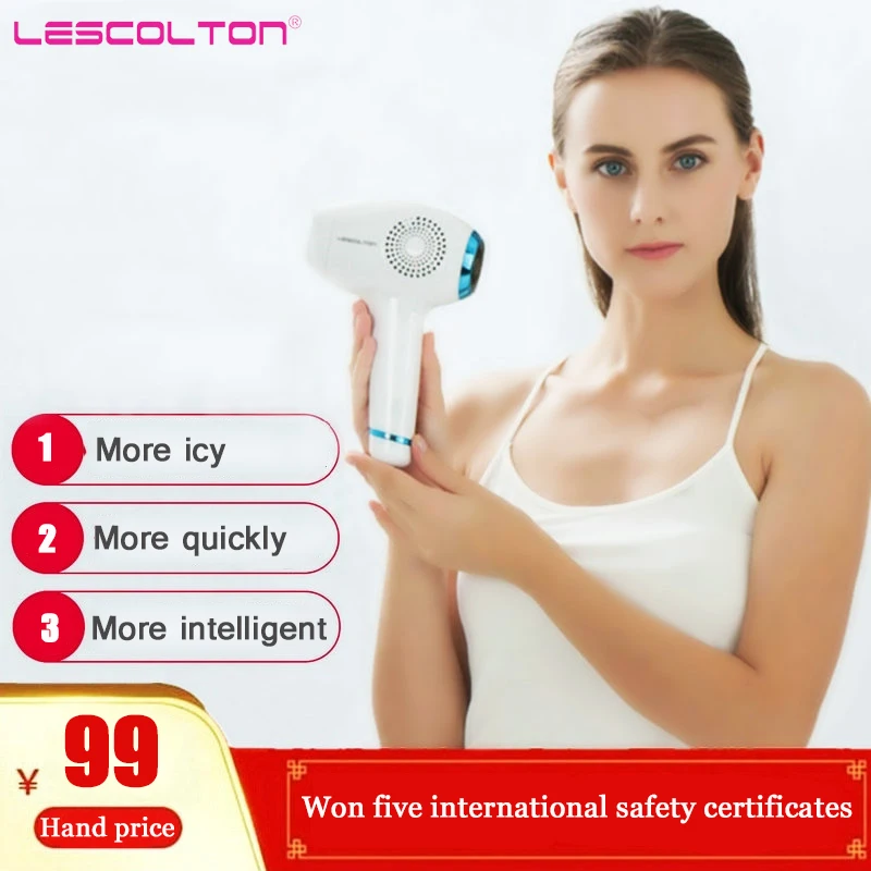 

Lescolton 3in1 700000 pulsed IPL Laser Hair Removal Device Permanent Hair Removal IPL Bikini Trimmer Armpit Hair Removal machine