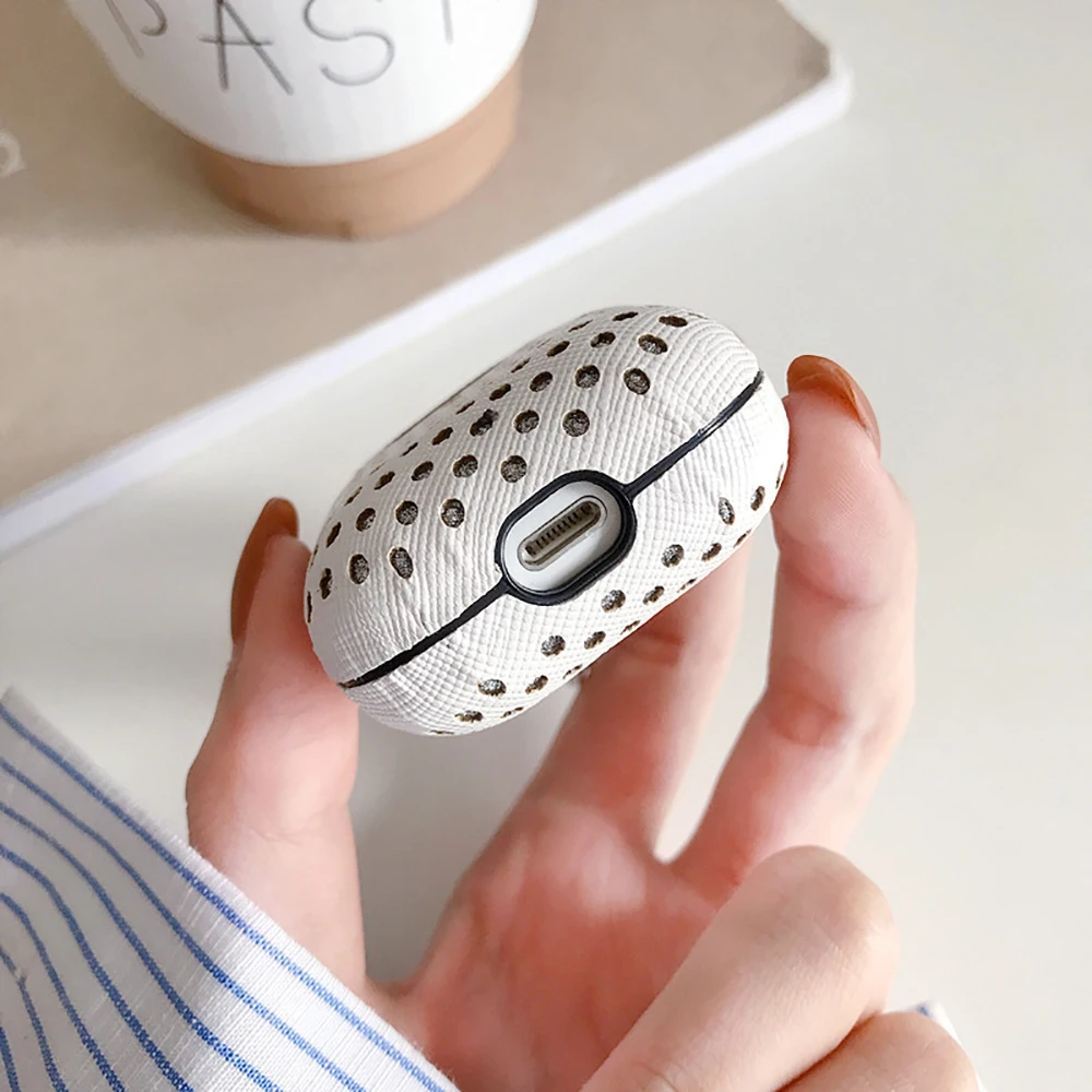 Для airpods чехол новый с беспроводной зарядкой для наушников s Box кожаный 1 и 2