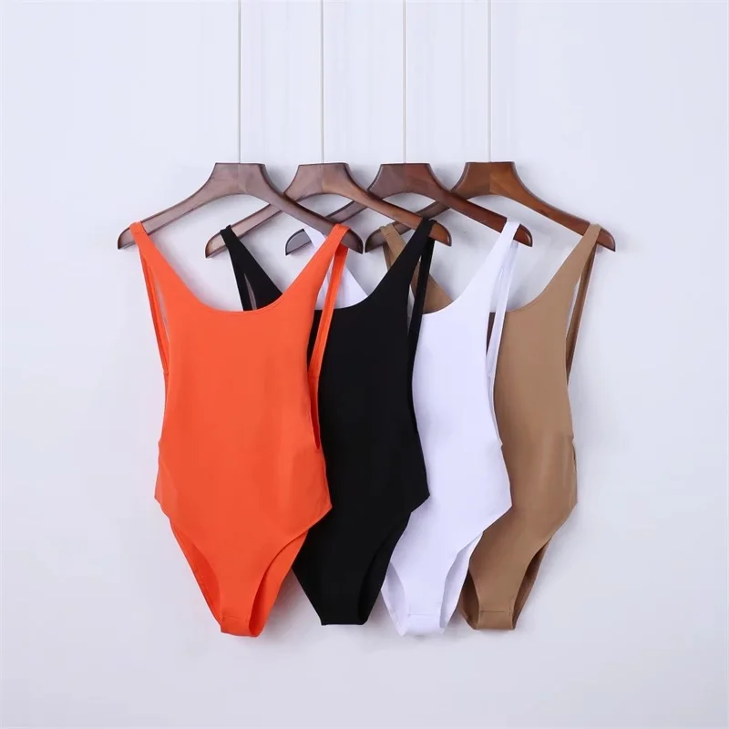 Women Vest Body With Scoop Back Sexy Deep Scoop neckline and back Bodysuits